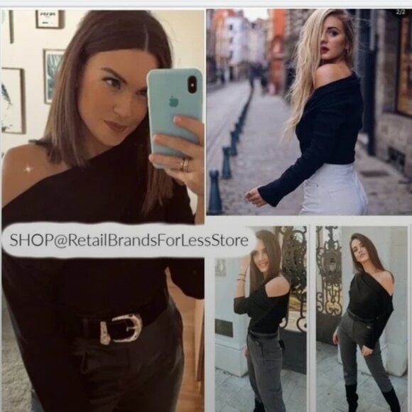 ZARA WOMAN BLACK RUCHED TOP Size M NEW WITH TAG! - Picture 6 of 6